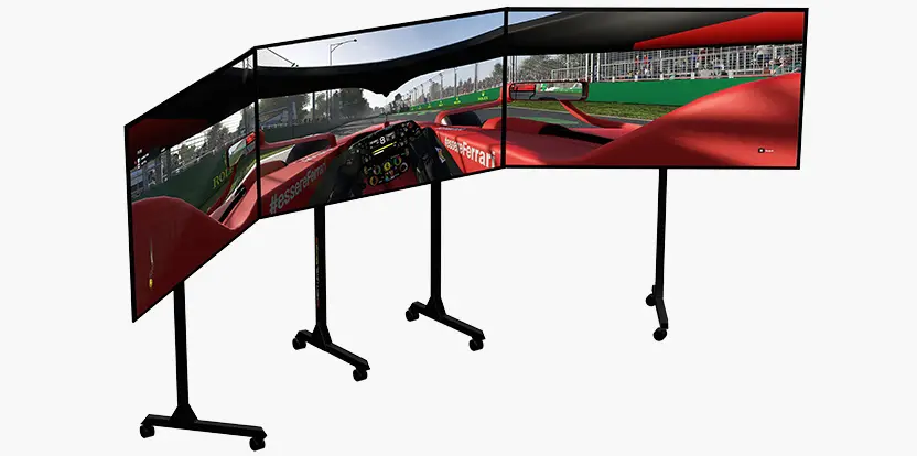 Next Level Racing Free Standing Triple Monitor Stand | Next Level