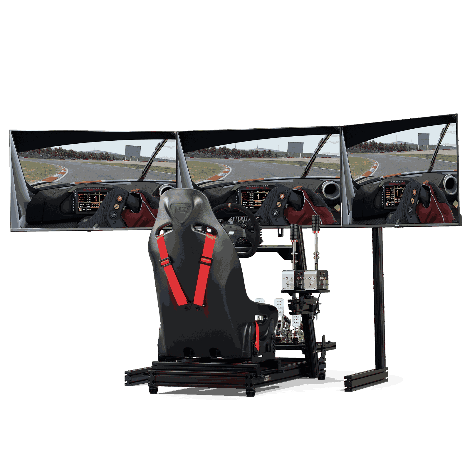 Elite Freestanding Triple Monitor Stand Add-on - Black Edition