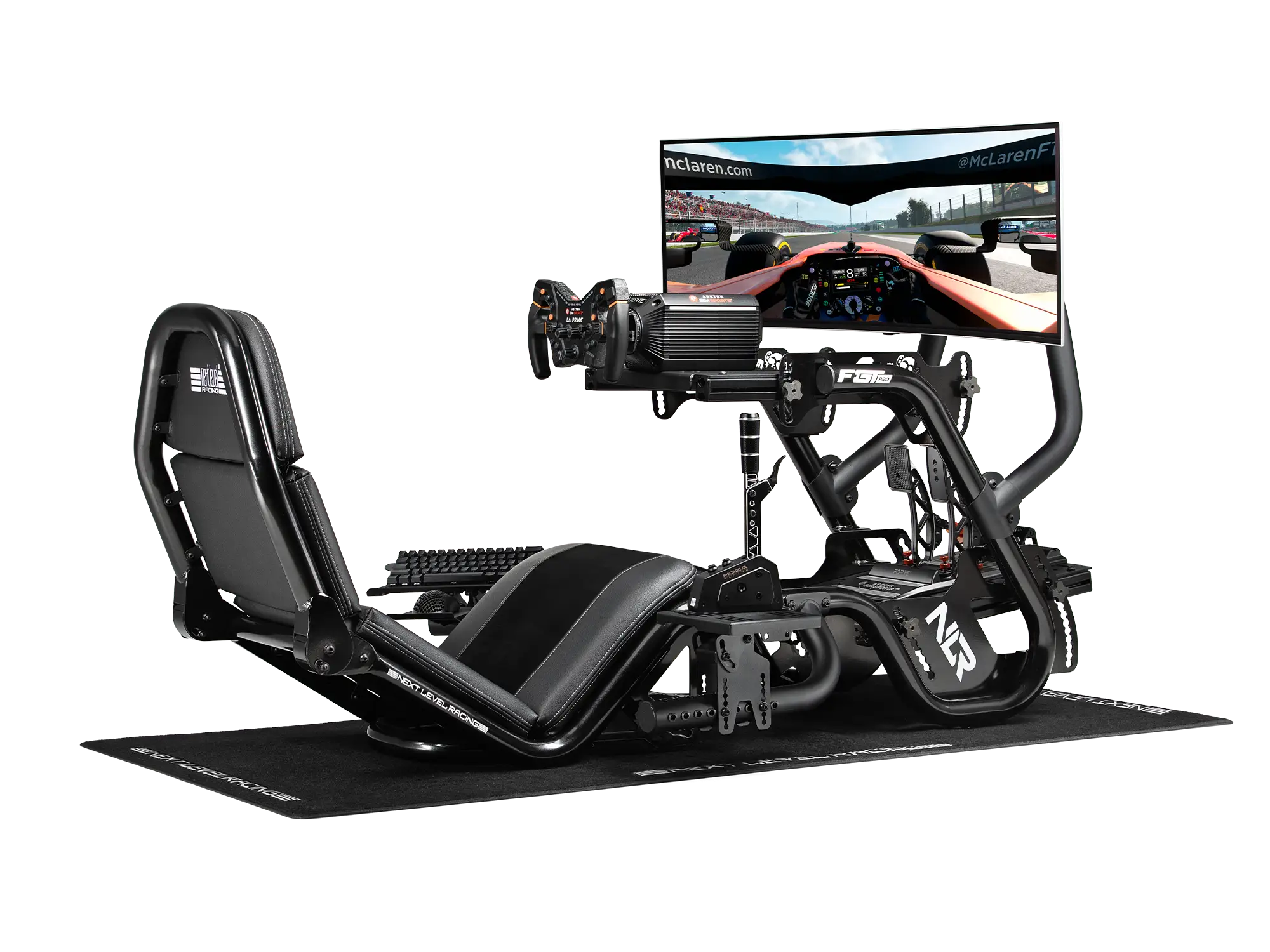 F-GT PRO SHIFTER AND HANDBRAKE ARM ADD-ON Features | Next Level Racing
