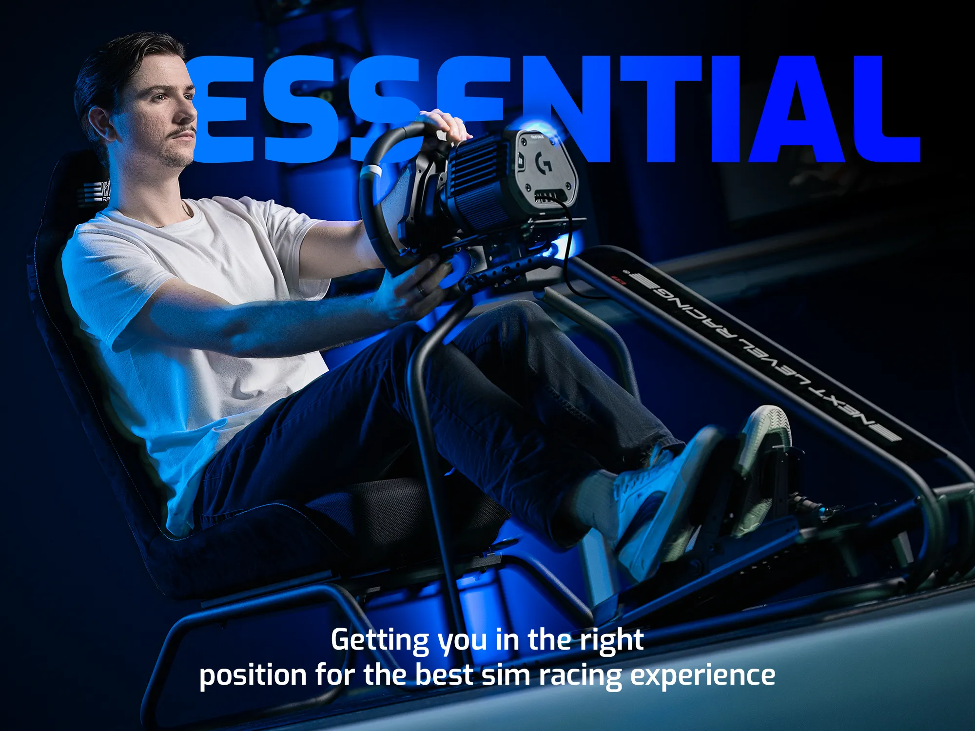 Cockpit Simulator Next Level Racing NLR-R016 | RC Essential, Direct Drive 13Nm, Licență FIA, Negru